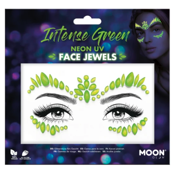 bijoux visage neon vert bijoux visage neon vert