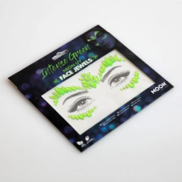 bijoux visage neon vert pack bijoux visage neon vert pack