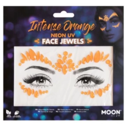 bijoux visage neon orange