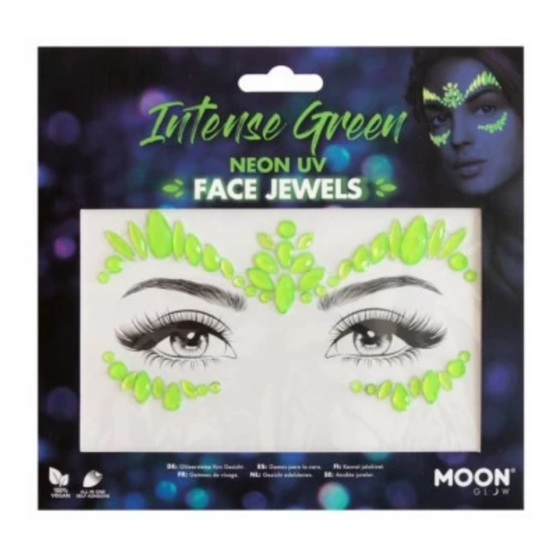 bijoux visage neon jaune