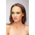 bijoux visage neon jaune femme bijoux visage neon jaune femme