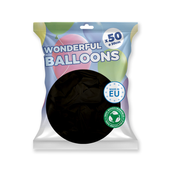 paquet ballons noir