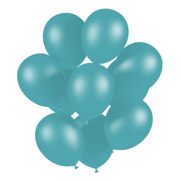 ballons bleu turquoise