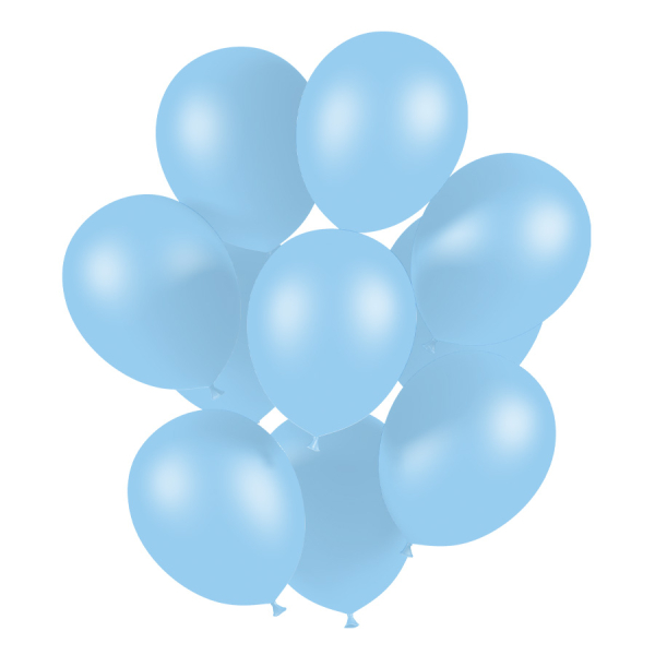 ballon baudruche latex bleu clair