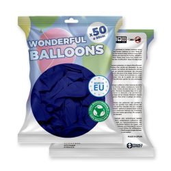 ballons bleu foncé