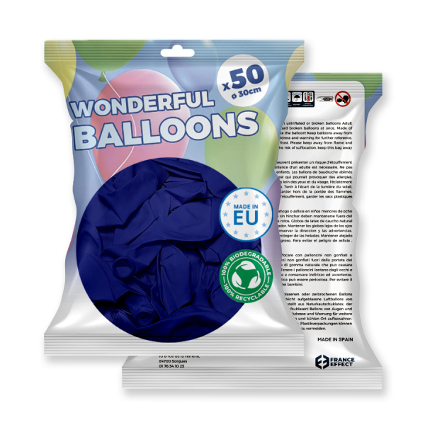 ballons bleu foncé france effect ballons bleu foncé france effect