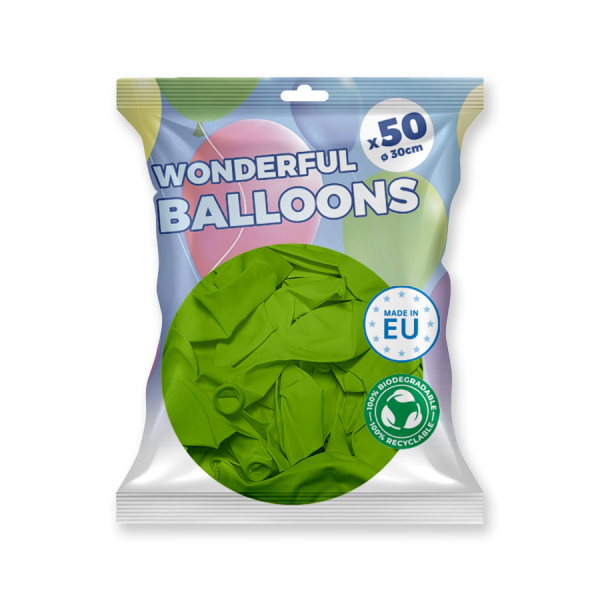 paquet ballons vert pistache