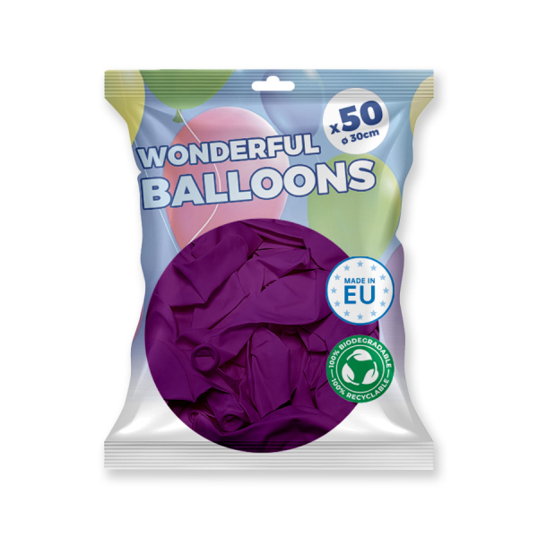 paquet ballons violet
