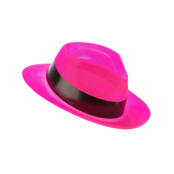 chapeau fluo rose