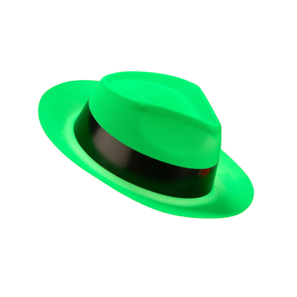 chapeau fluo vert