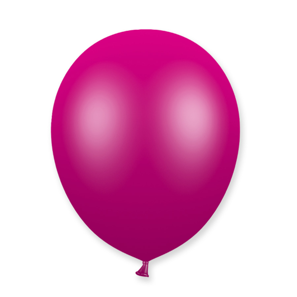 ballons fuchsia latex métal