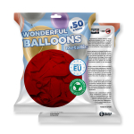 50 Ballons biodégradable rouge métallisé 50 Ballons biodégradable rouge métallisé