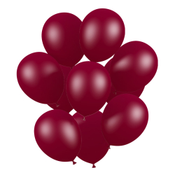 50 ballons de baudruche biodégradable Bordeau métallisé - 30 cm
