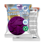 paquet 50 ballons de baudruche biodégradable Violet métallisé paquet 50 ballons de baudruche biodégradable Violet métallisé