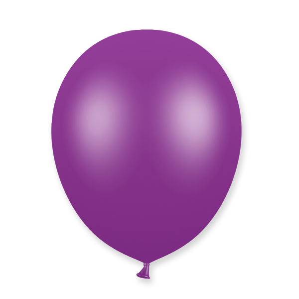 ballons latex violet métal