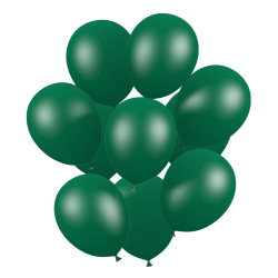 bouquet ballons de baudruche biodégradable Vert émeraude métallisé