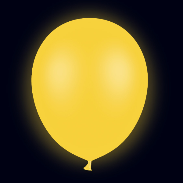 ballon jaune fluorescent