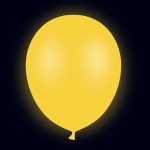 ballon jaune fluorescent ballon jaune fluorescent