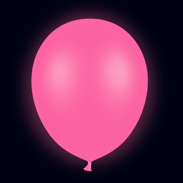 20 ballons fluo néon Rose - 25 cm