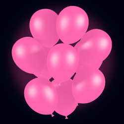 20 ballons de baudruche fluo néon Rose - 25 cm