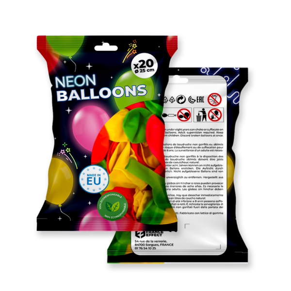 ballon fluo biodégradable