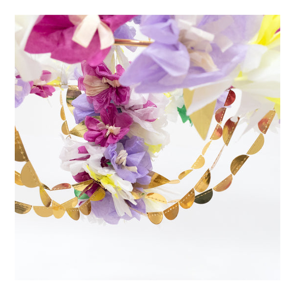 deco Chandelier fleurie violet deco Chandelier fleurie violet