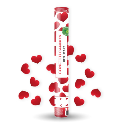 canon confettis coeur rouge