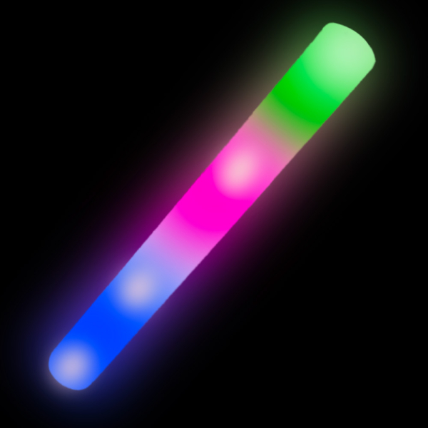 baton lumineux mousse multicolore