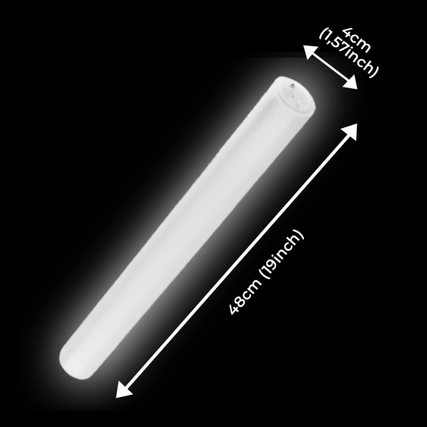 bâton mousse led blanc dimensions