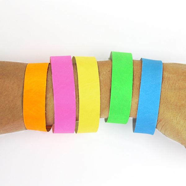 Bracelets TYVEK couleurs Mix identification
