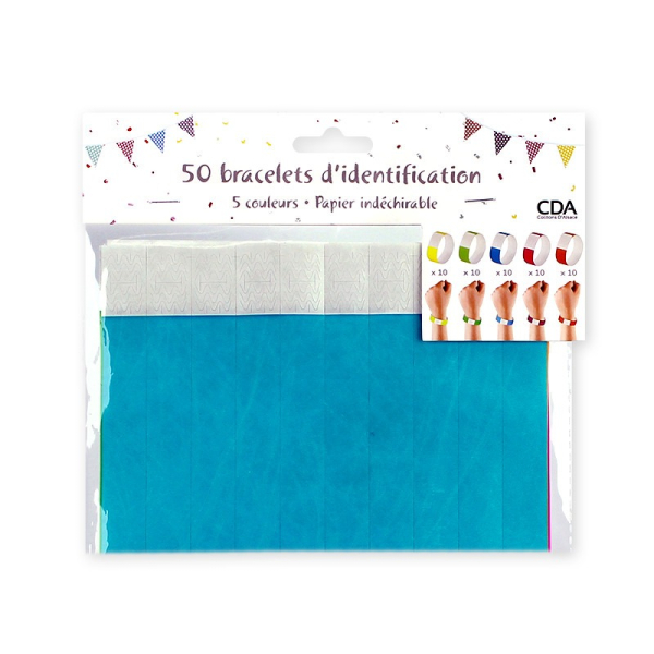 Bracelets TYVEK multicolores Bracelets TYVEK multicolores