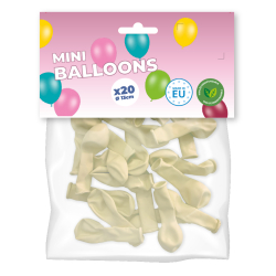 mini ballons jaune pastel