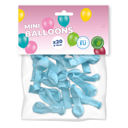 mini ballons bleu ciel