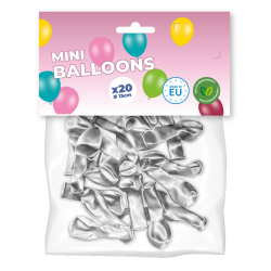 mini ballons argent