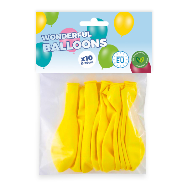 ballons baudruche jaune