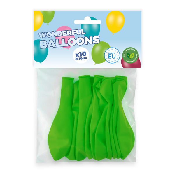 ballons verts pistache