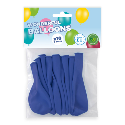 ballons bleu fonces biodegradables