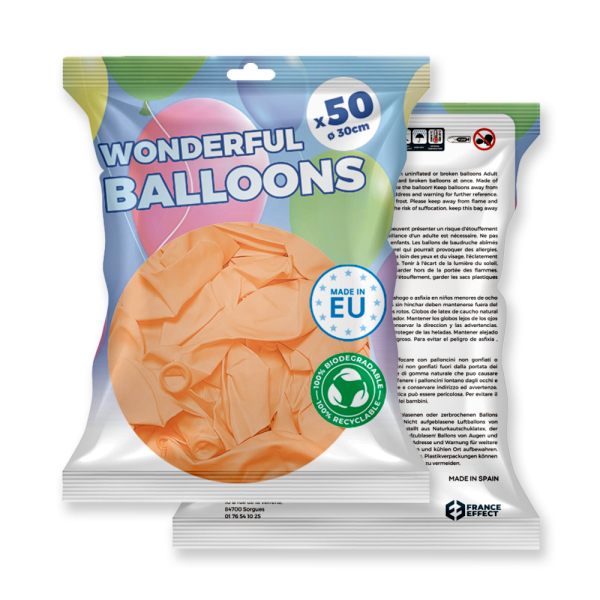 ballons biodegradables peche paquet