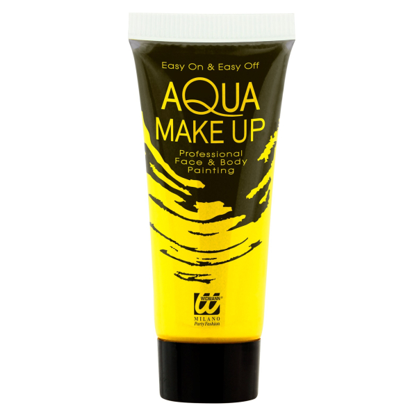 Tube maquillage jaune fluo 30 ml Tube maquillage jaune fluo 30 ml