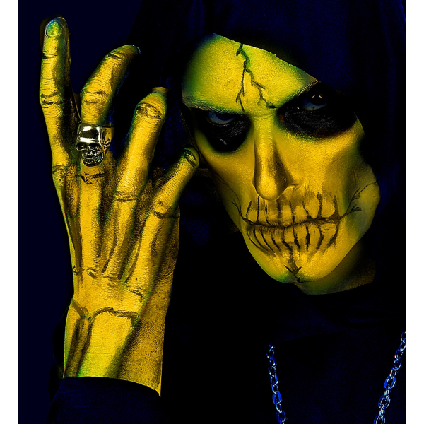 Tube maquillage jaune fluo 30 ml Tube maquillage jaune fluo 30 ml