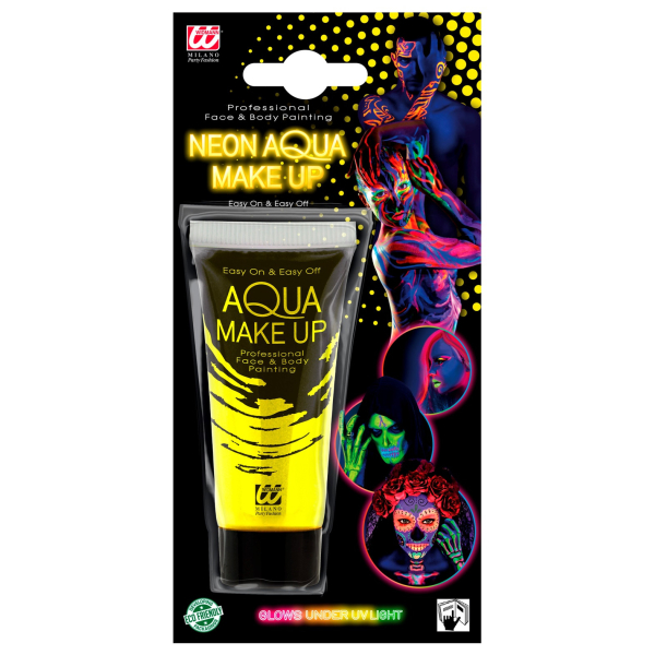 Tube maquillage jaune fluo 30 ml Tube maquillage jaune fluo 30 ml