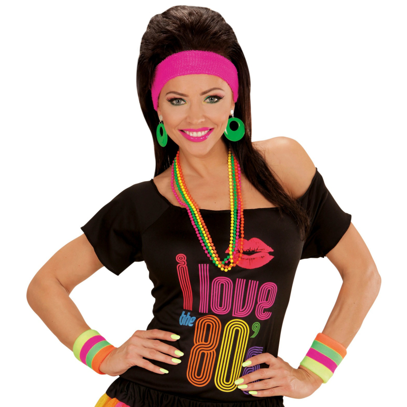 Paire de poignets néon fluo