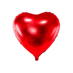 Ballon Mylar cœur rouge -...