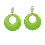 Paire de boucles d'oreilles vert néon Paire de boucles d'oreilles vert néon
