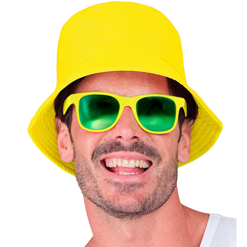 Chapeau Bob jaune fluo