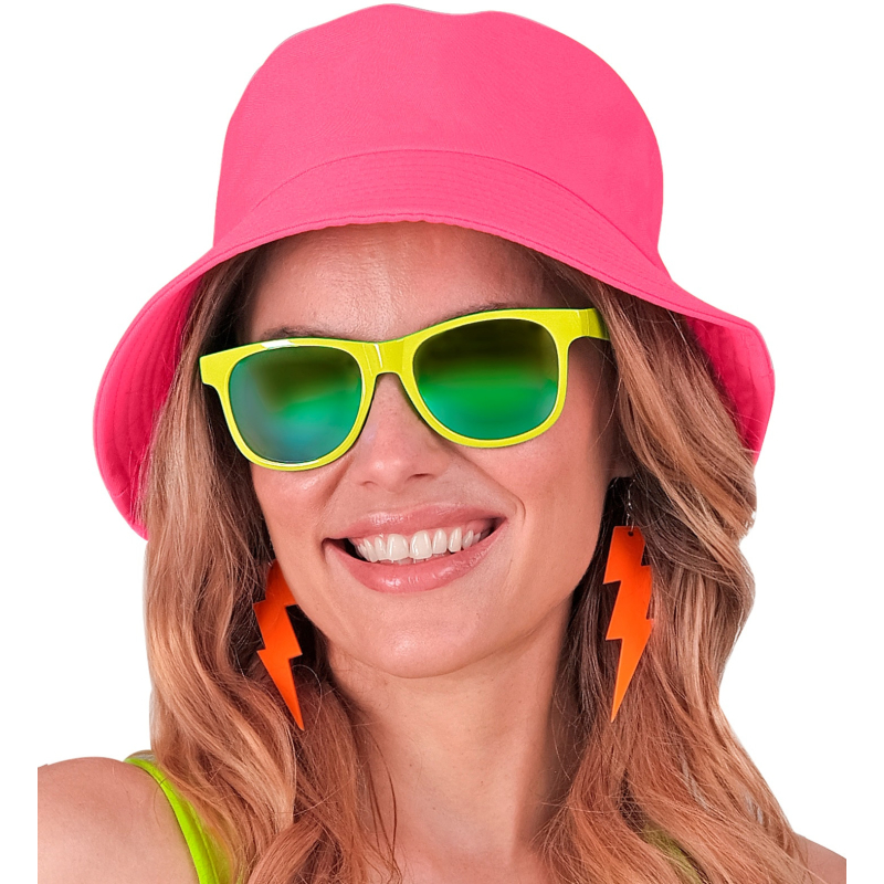 Chapeau Bob orange fluo