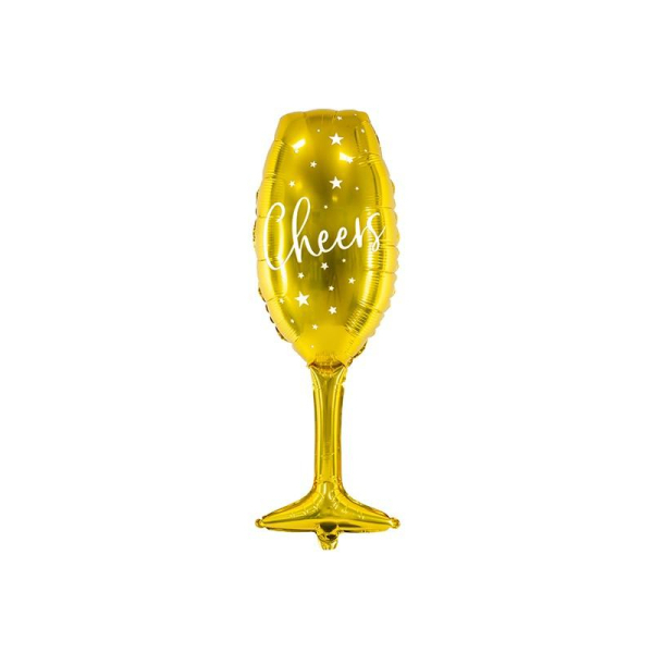 ballon aluminium verre champagne