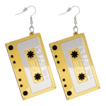 Boucles d'oreilles cassette des années 80 Boucles d'oreilles cassette des années 80