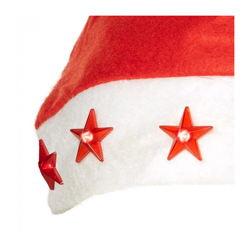 bonnet pere noel etoiles rouge
