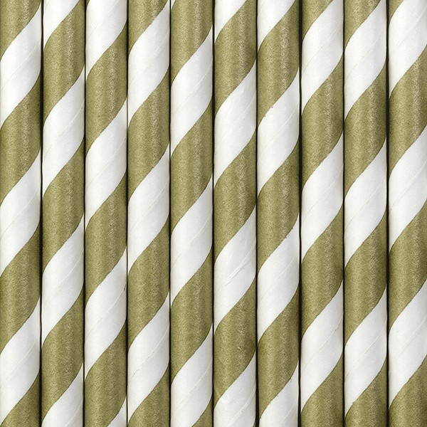 pailles papier or blanches pailles papier or blanches